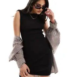 90s Ribbed Built Up Mini Tank Dress-image-31
