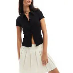 Supersoft Polo Cardigan Top-image-26