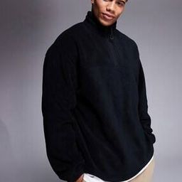 Oversized Half-Zip Fleece Sweatshirt-picture-24