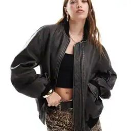 Women Regular Fit Zip-Front Bomber Jacket-picture-40