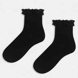 Pack of 2 Frill Top Socks-53