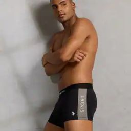 Men Trunks with Logo Waistband-53
