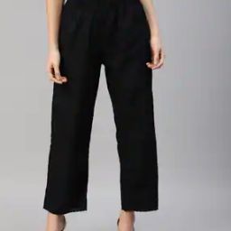 Embroidered Straight Fit Palazzos-image-96