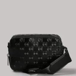 Crossbody Camera Bag with Checkerboard Emboss-image-73