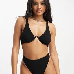 Amy Mix & Match Crinkle Monowire Bikini Top-image-5