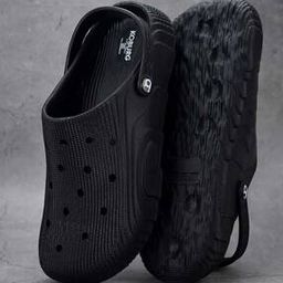 Men Perforated Slingback Clogs-image-3