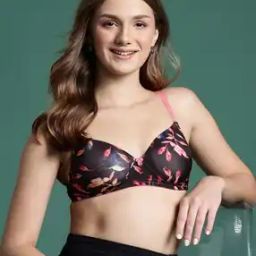 Women Floral Print Lightly-Padded T-Shirt Bra-picture-24