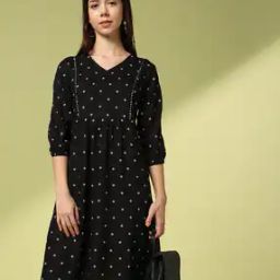 Women Printed A-Line Dress-image-23