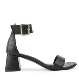Women Croc-Embossed Ankle-Strap Chunky-Heeled Sandals-image-84