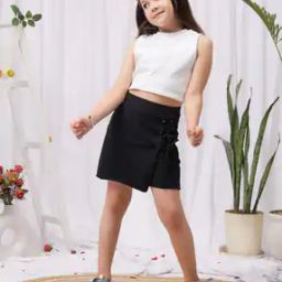 Women Crinkled Wrap Skorts-picture-22