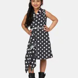 Polka-Dot Fit and Flare Dress-16