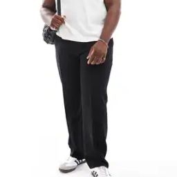 Smart Straight Fit Flat-Front Trousers-picture-23