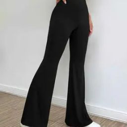 Stretchable Flared Trousers-image-23