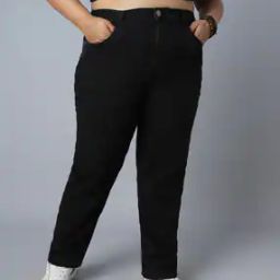Women High-Rise Straight Fit Jeans-image-3
