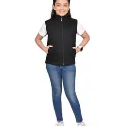 Girls Zip Front Jacket with Insert Pocket-17