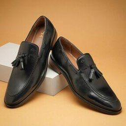 Men Round-Toe Leather Tassel Loafers-image-69