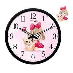 Round Wall Clock with Decorative Plaque-20