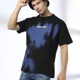 Men Relaxed Fit Crew-Neck T-Shirt with Placement Typographic Print-picture-3