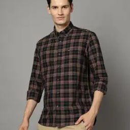 Men Checked Slim Fit Shirt-image-88