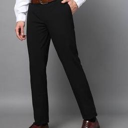 arrow Men Tapered Fit Flat-Front Trousers-picture-13