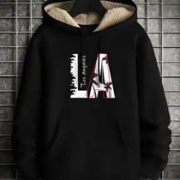 Men Regular Fit Typographic Print Hoodie with Drawstrings-picture-27