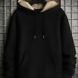 Men Regular Fit Hoodie with Drawstrings & Kangaroo Pockets-image-82