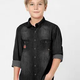 Boys Regular Fit Denim Shirt-image-29