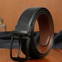 Men Texture Leather Reversible Belt-image-17