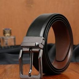 Men Reversible Belt with Tang Buckel Closure-image-52