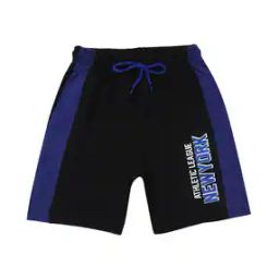 Typographic Print Shorts with Drawstring Waistband-image-73
