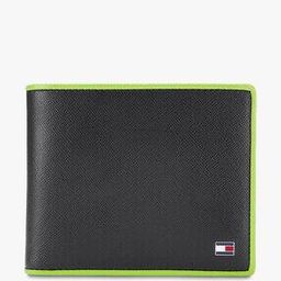 tommy hilfiger Textured Bi-Fold Wallet with Contrast Piping-picture-45
