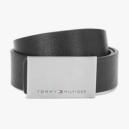 tommy hilfiger Textured Leather Belt with Buckle Closure-picture-9