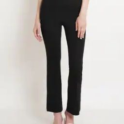 Flared Trousers with Elasticated Waist-picture-25