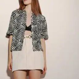 Women Geometric Print Regular Fit Shirt-image-84