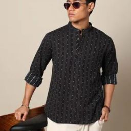 South Cotton Woven Regular Fit Short Kurta-picture-39