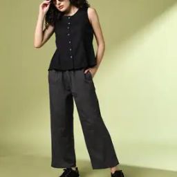 Women Woven Wide-Leg Pants-image-28