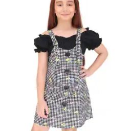 Checked Shift Dress-image-4