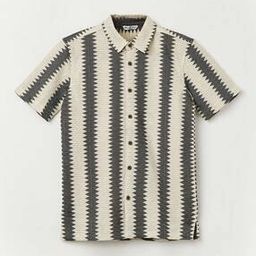 Striped Regular Fit Shirt with Spread Collar-image-95