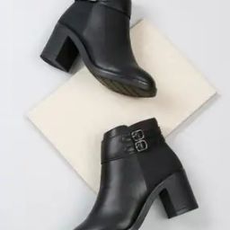 Round-Toe Ankle-Length Boots with Zip-Closure-12