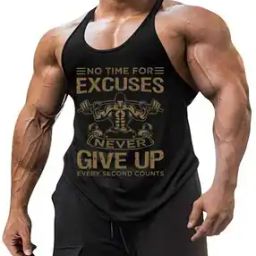 Men Typographic Print Round-Neck Vest-image-60