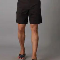 Men Slim Fit Denim Shorts with Insert Pockets-picture-17