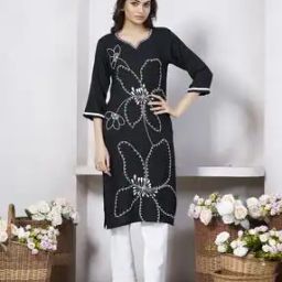Women Embroidery Straight Kurti -36