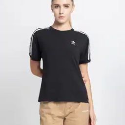 Women Regular Fit Crew-Neck T-Shirt with Contrast Taping-image-8