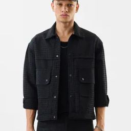 Men Spread-Collar Relaxed Fit Jacket-picture-15