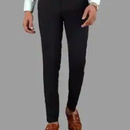 Men Slim Fit Trousers with Insert Pockets-image-76