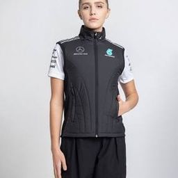 Women Mercedes Mechanic Slim Fit Vest Biker Jacket-picture-46