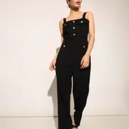 Women Strappy Jumpsuit with Flap Pockets-image-67