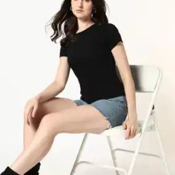 Women Slim Fit Round-Neck T-Shirt-image-40