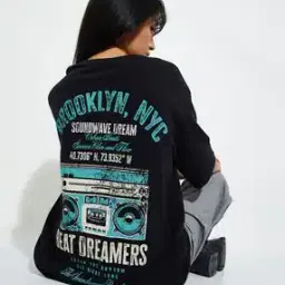Women Printed Oversized T-Shirt-image-61