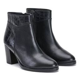 Women Croc-Embossed Ankle-Length Boots with Zip Closure-image-58